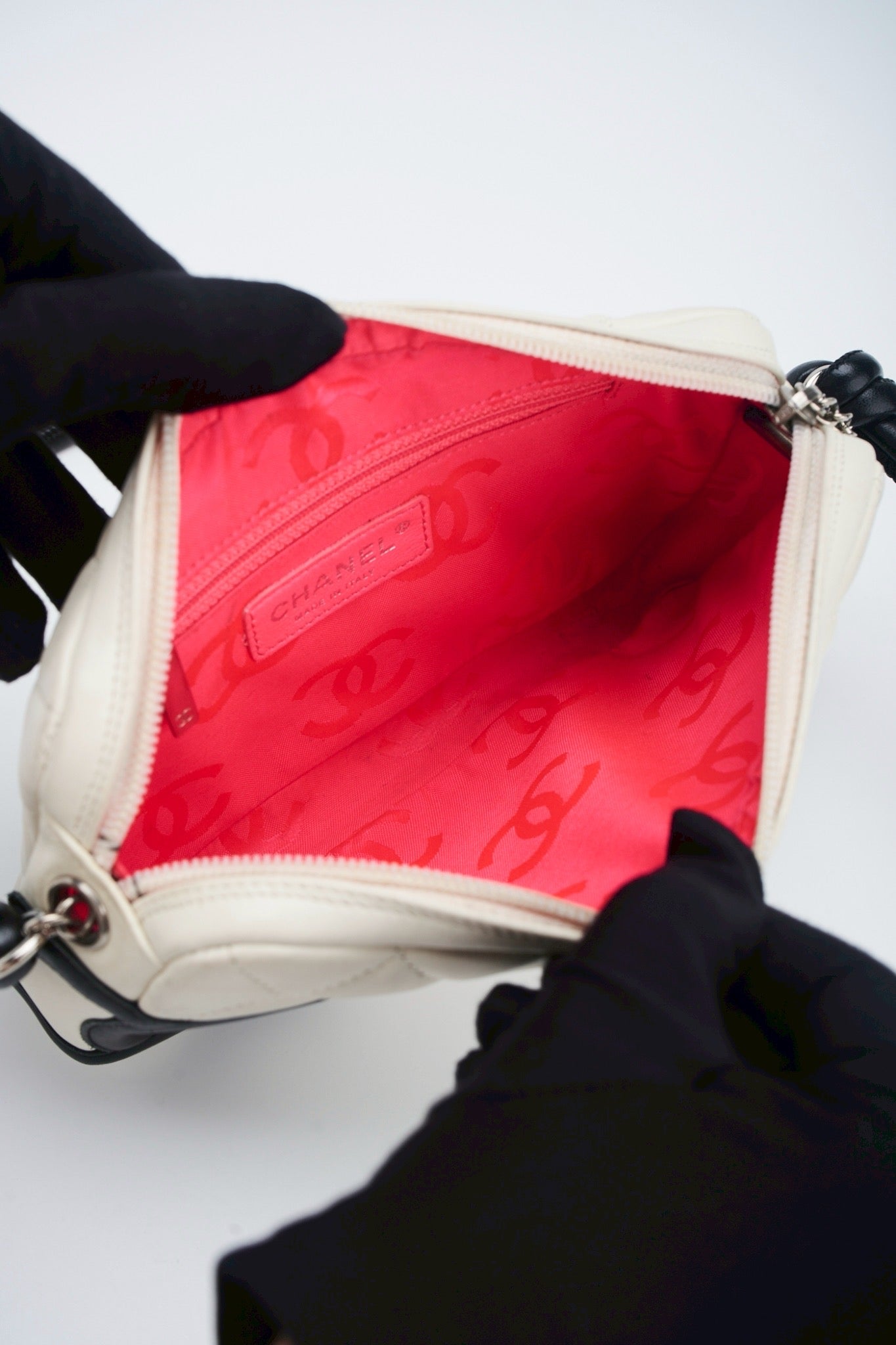 Chanel cambon white shoulder bag