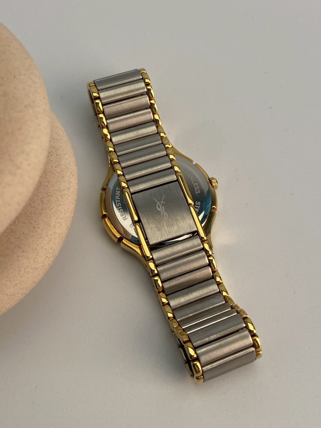 YSL twotone date watch c.0405