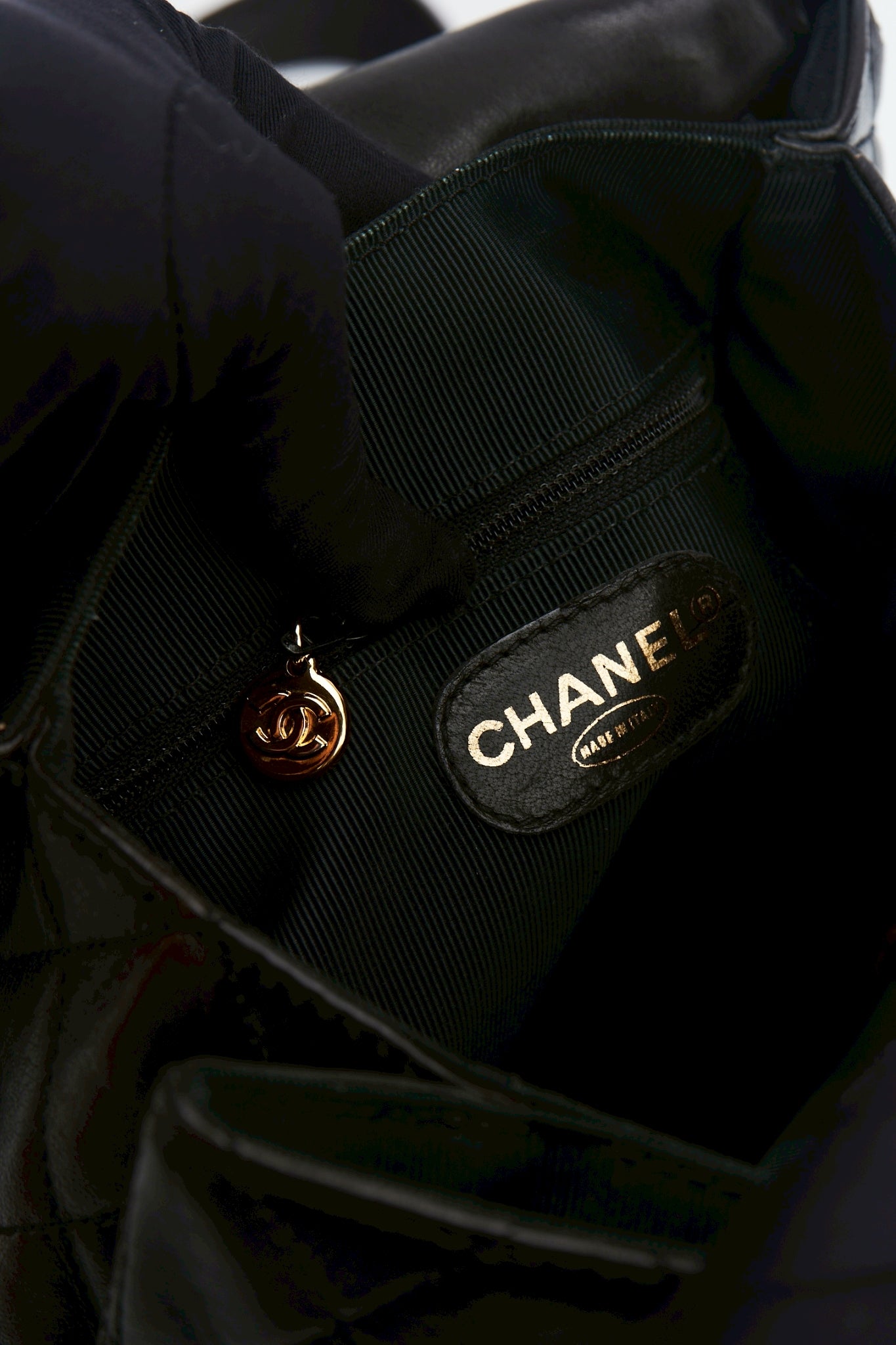 Chanel lambskin backpack