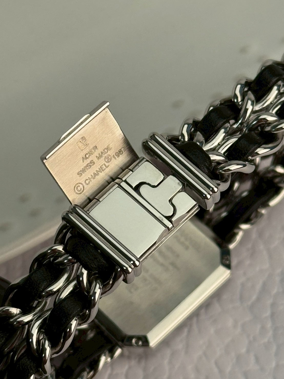 Chanel premiear silver Lsize c.78712
