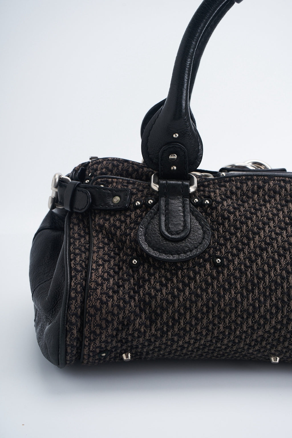 Chloe paddington tweed leather