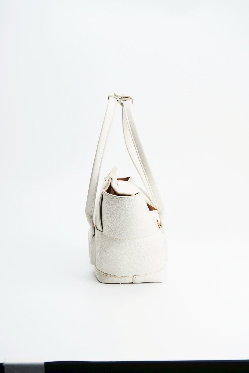 Bottega Veneta arco white bag