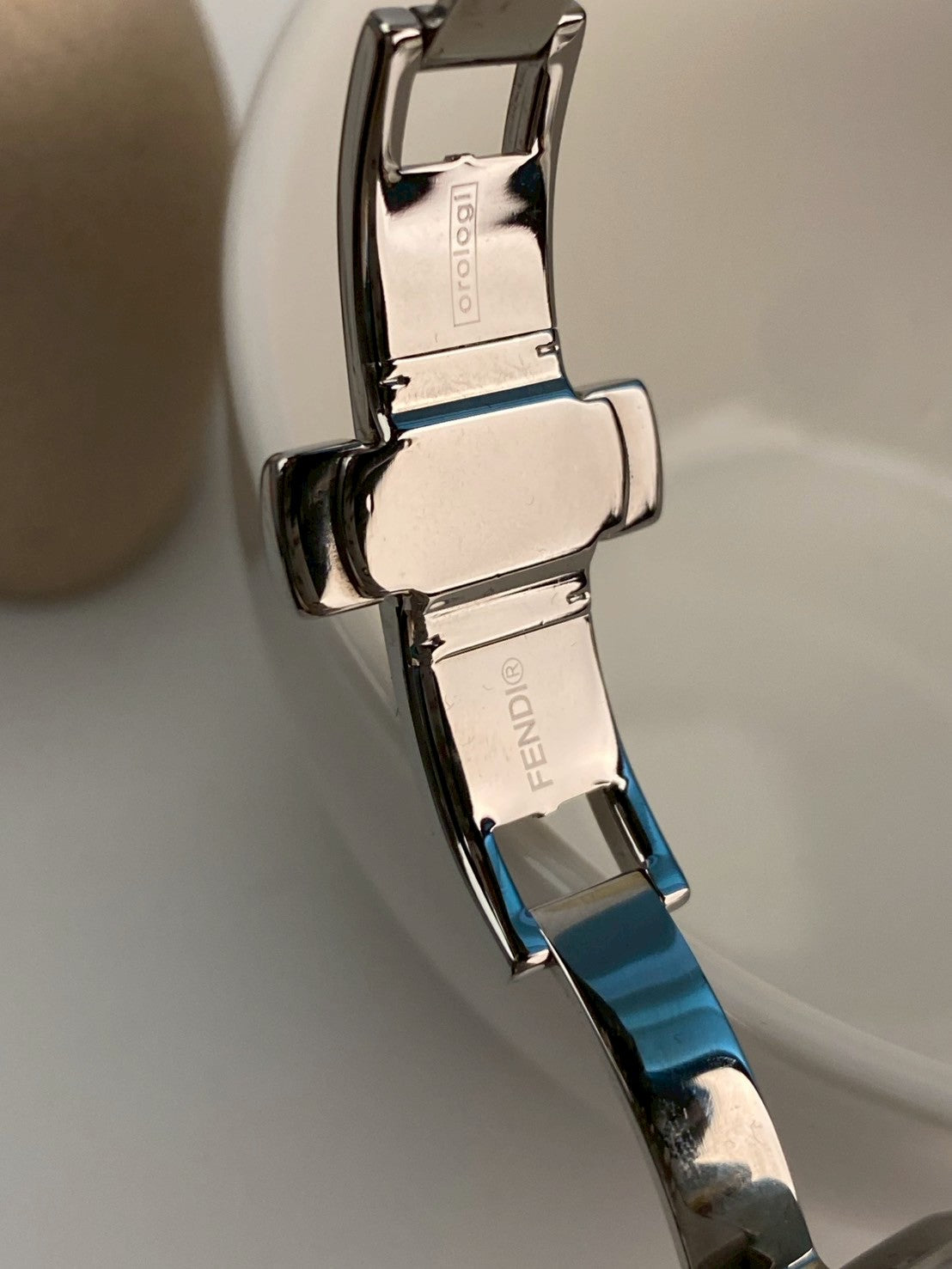 Fendi twotone chronograph c.239