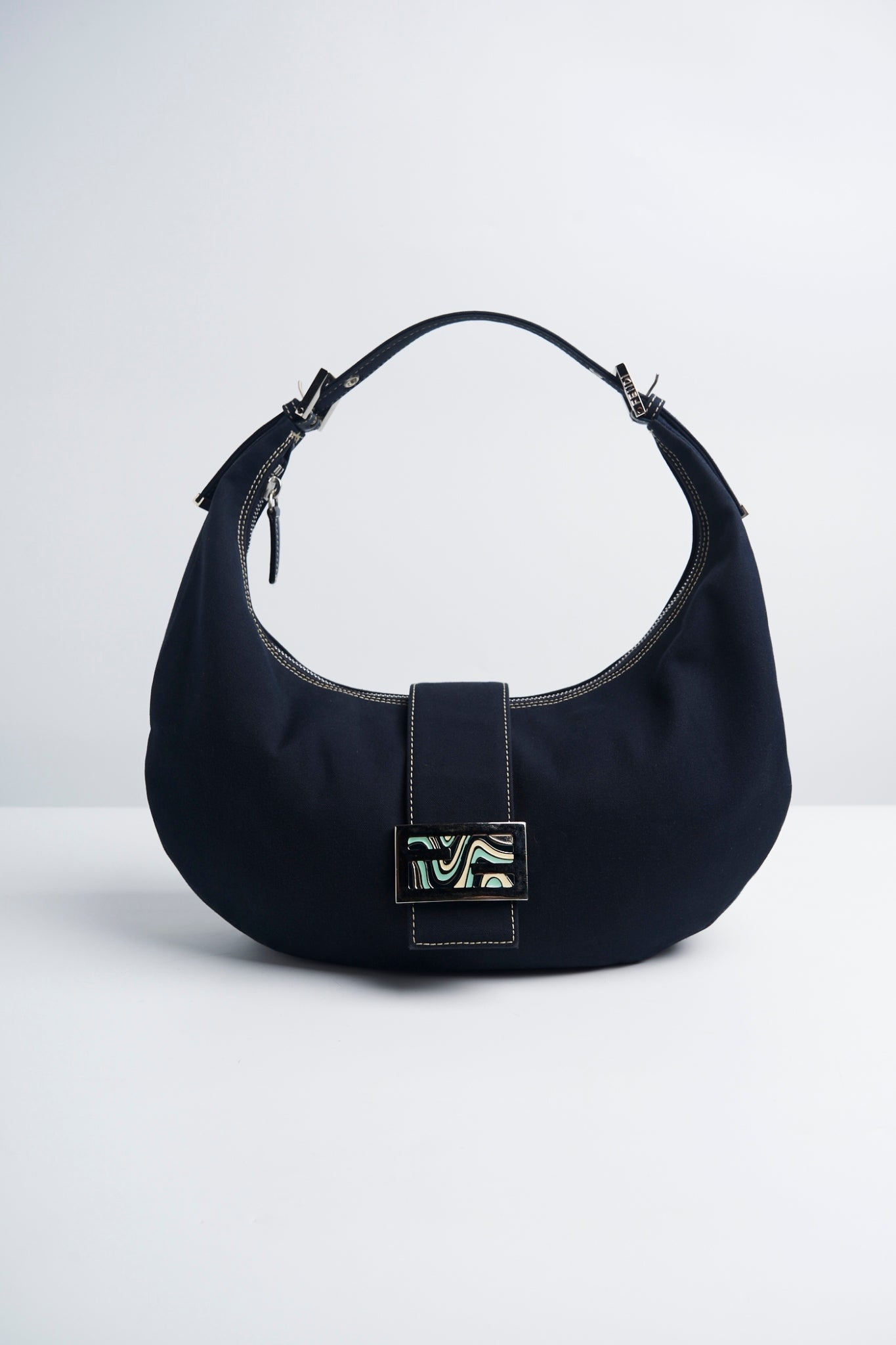 Fendi denim hobo