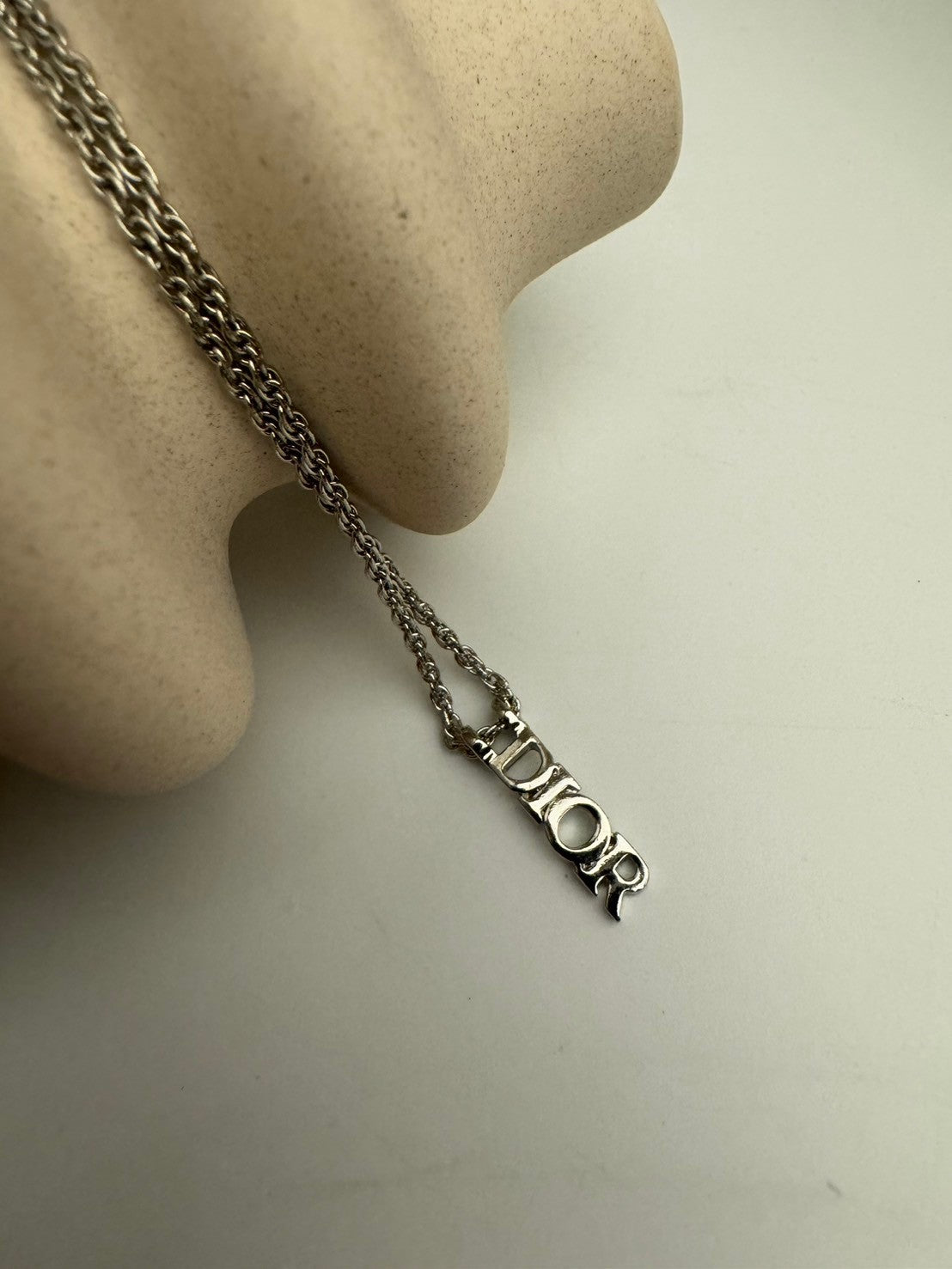 Dior silver necklace