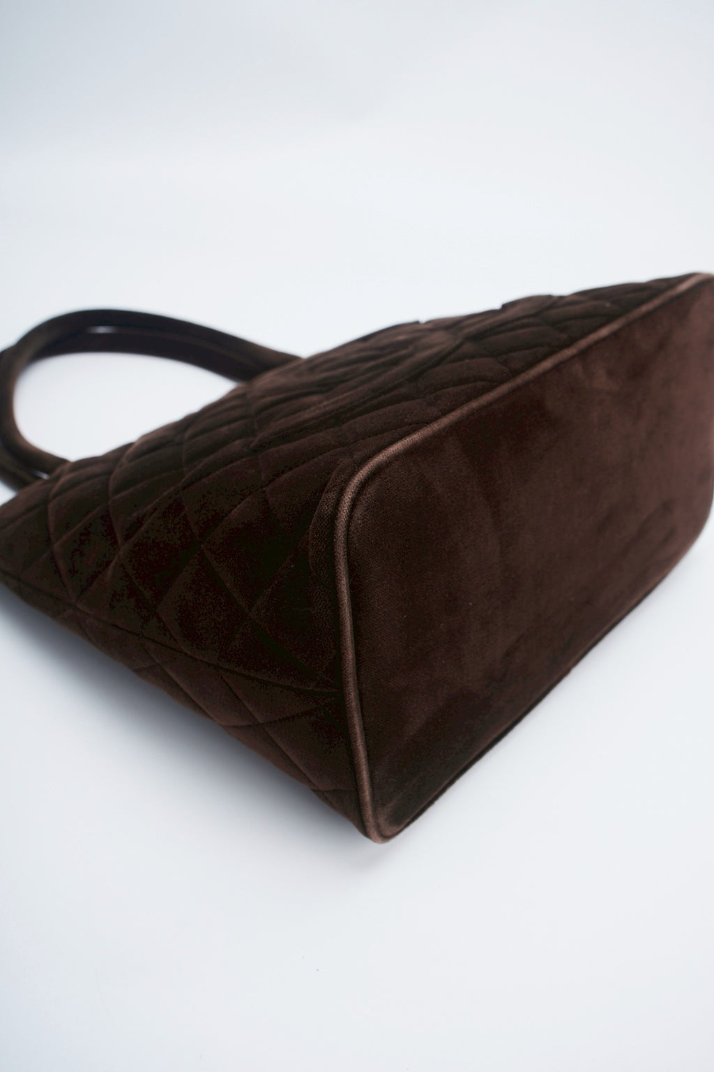 Chanel velvet medallion tote