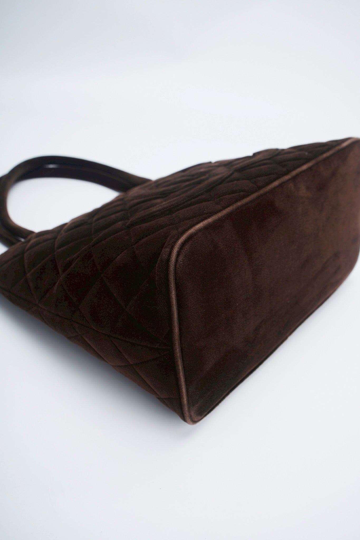 Chanel velvet medallion tote