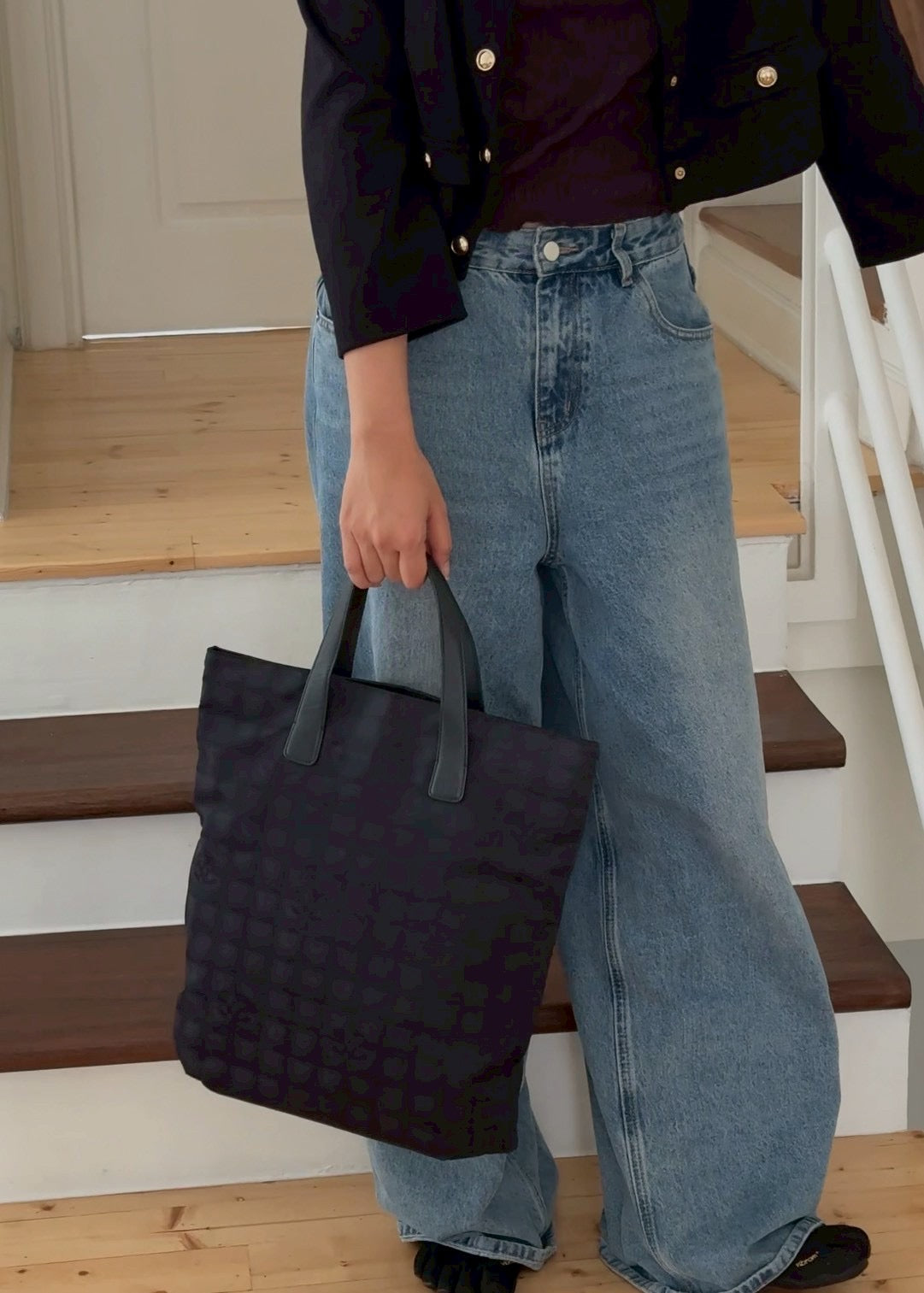 Chanel tavel line tote bag
