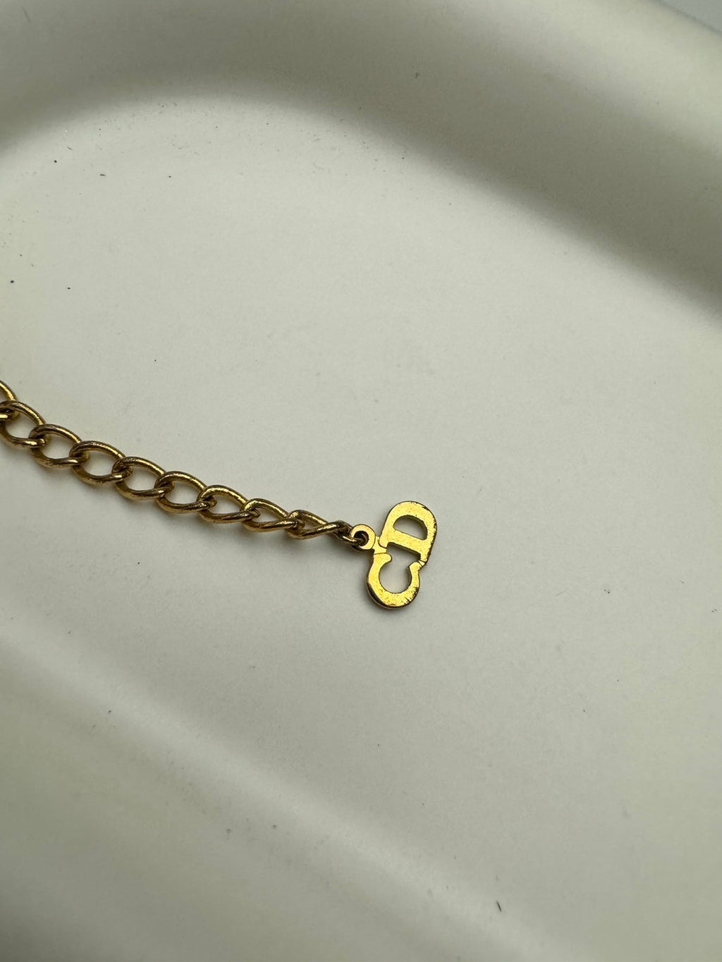 Dior crystal gold necklace