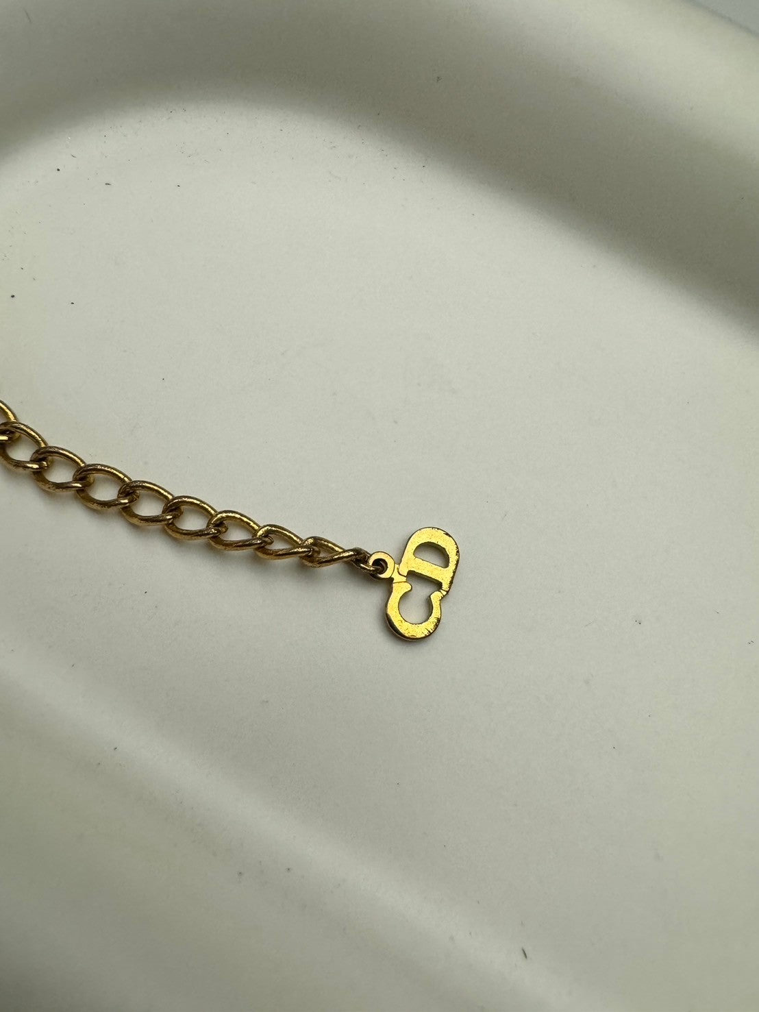 Dior crystal gold necklace