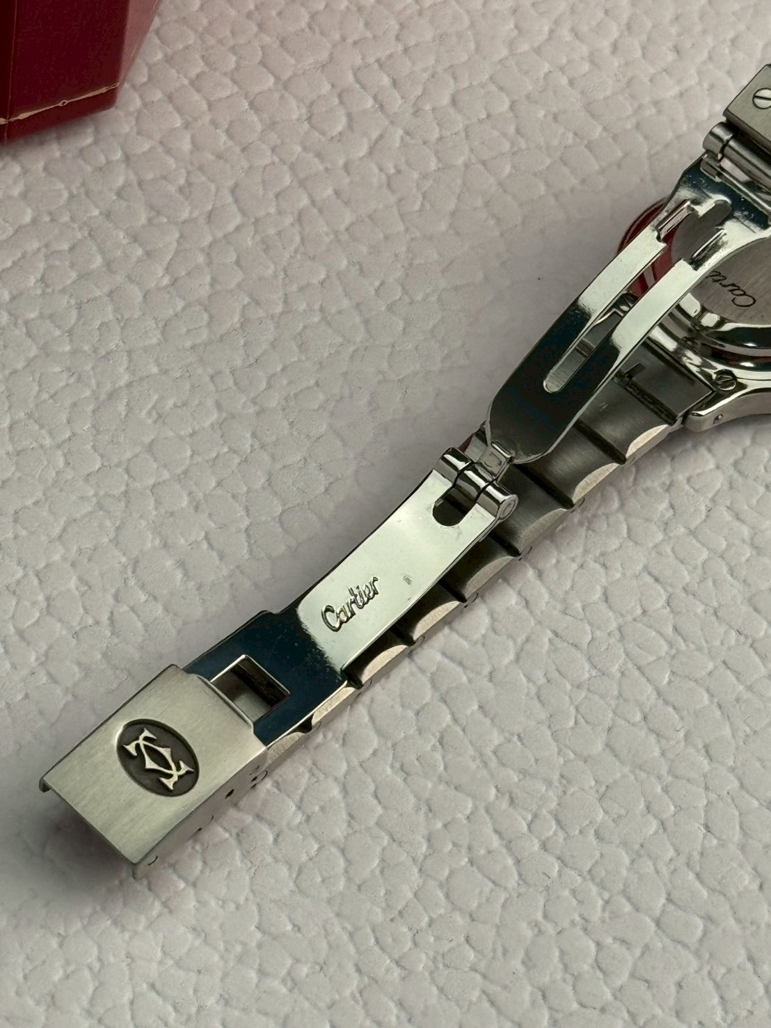 Cartier santos 8 silver white