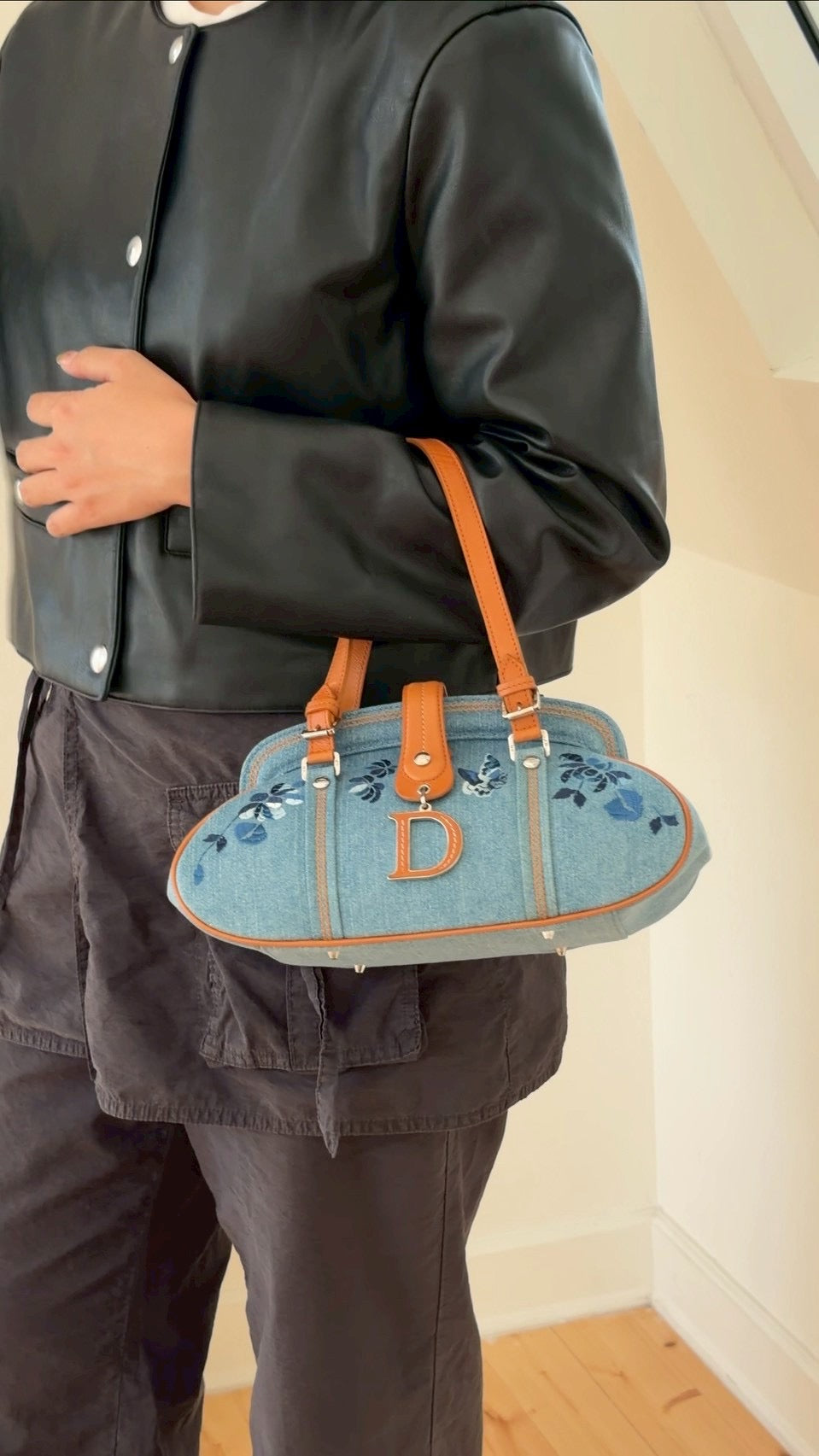 Dior detective denim floral