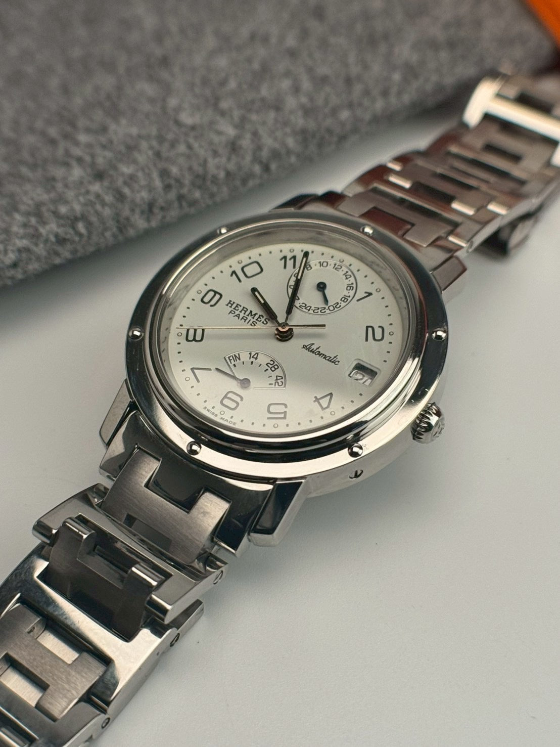 Hermes clipper chronograph c.6093