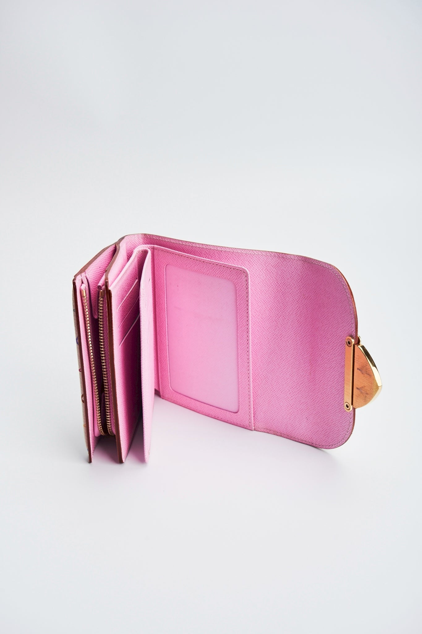Louis vuitton multicolor white wallet