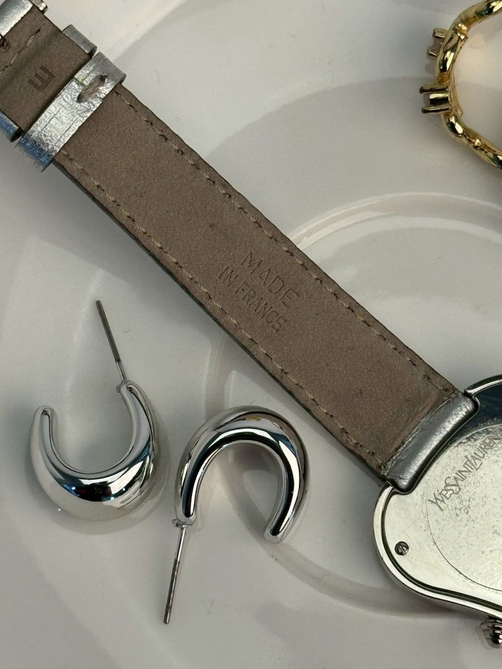 Ysl heart dial silver