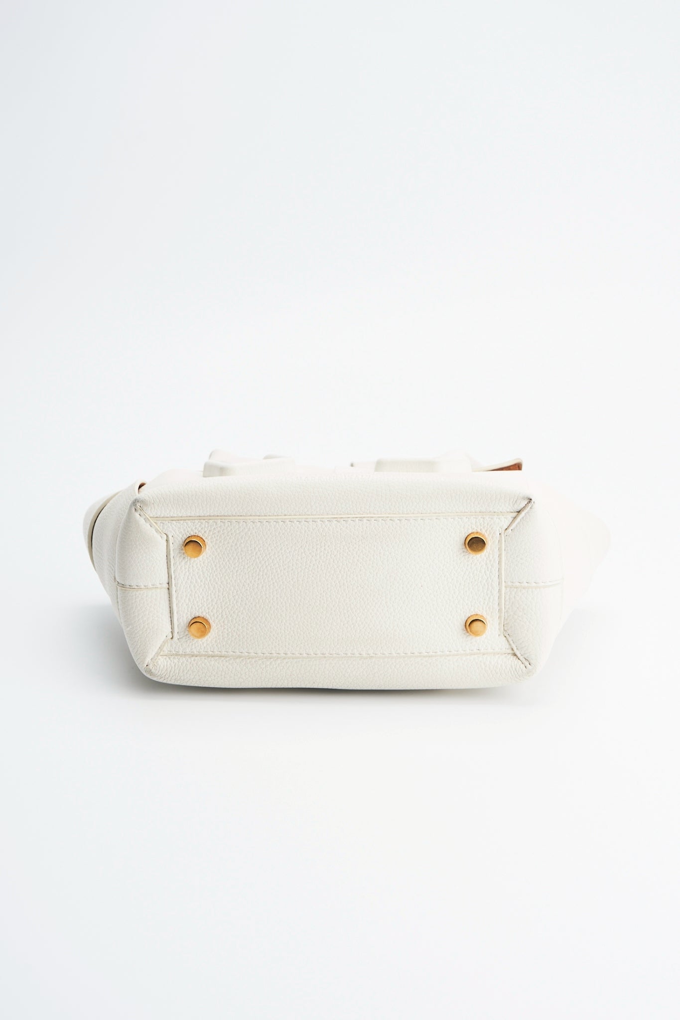 Bottega Veneta arco white bag
