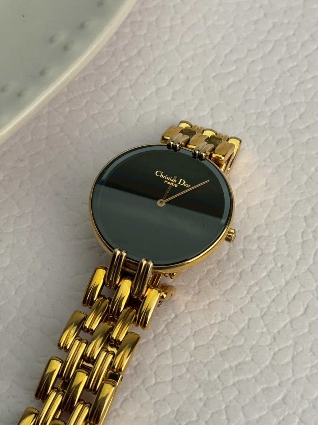 Dior black dial gold sizeM c.7686
