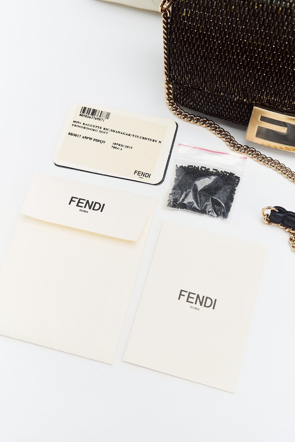 Fendi mini baguette bag