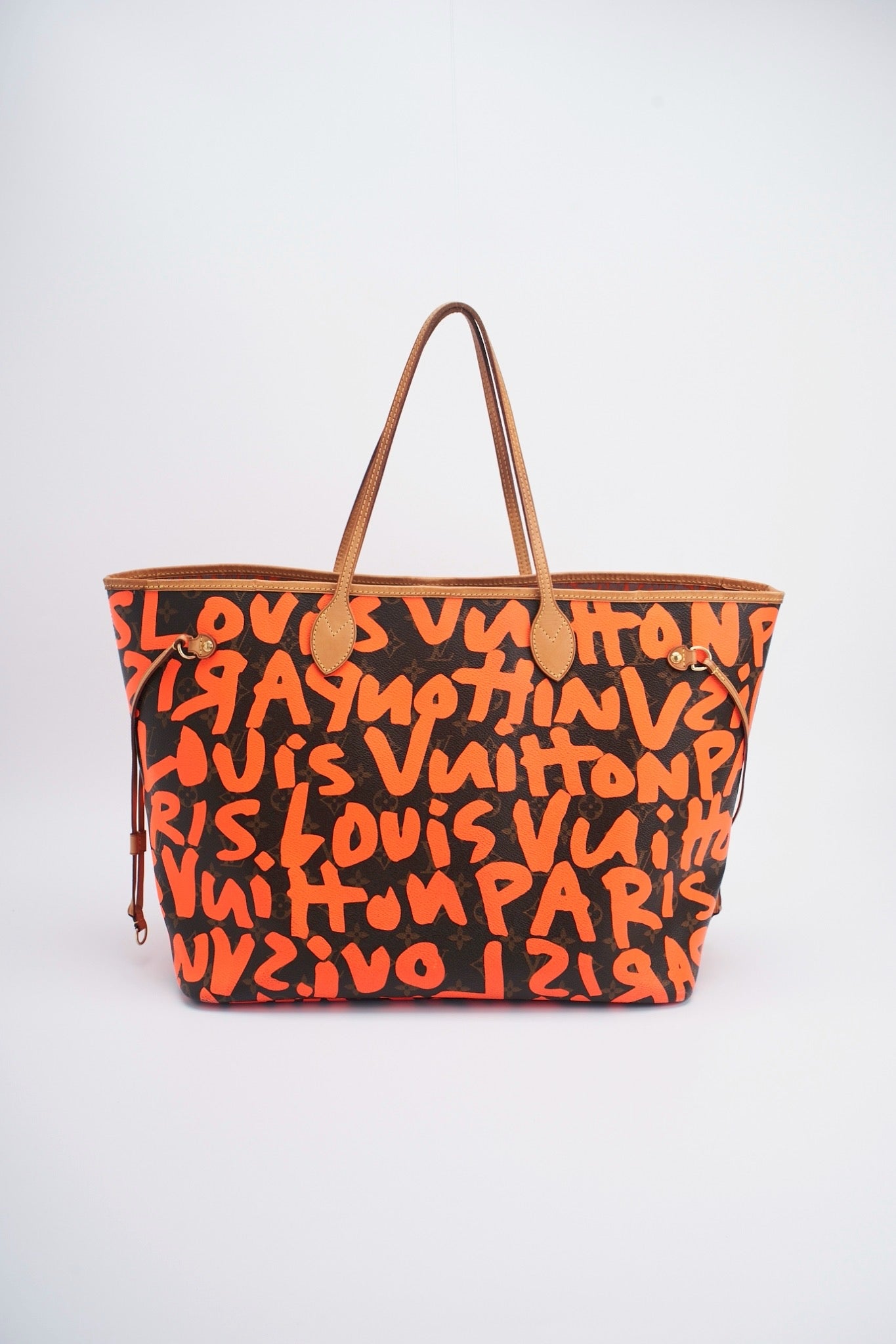 Lv graffiti neverfull orange gm