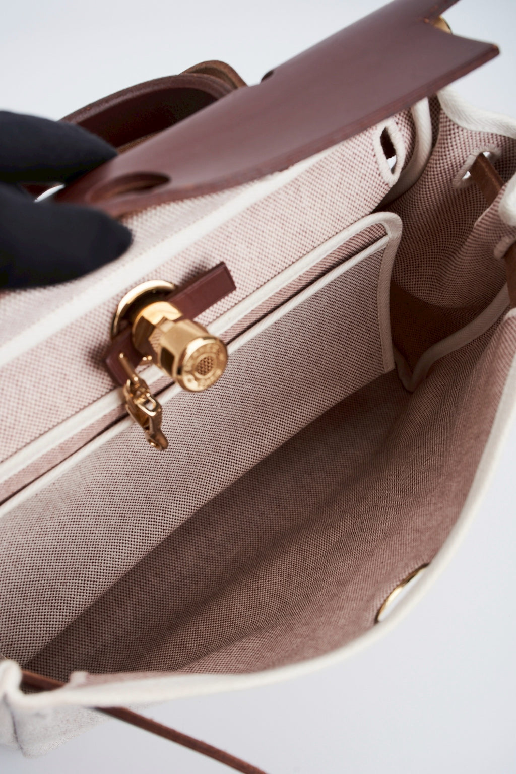 Hermes herbag31 redbrown