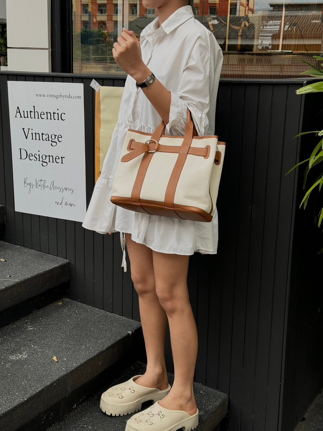 Hermes petite saint cure tote  [vintage]