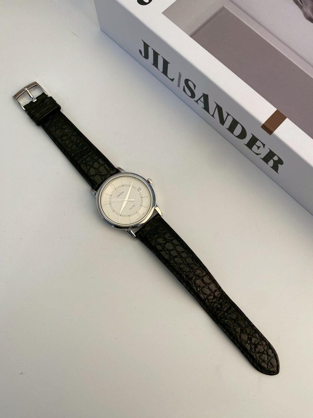 Omega deville date silver watch c.6480
