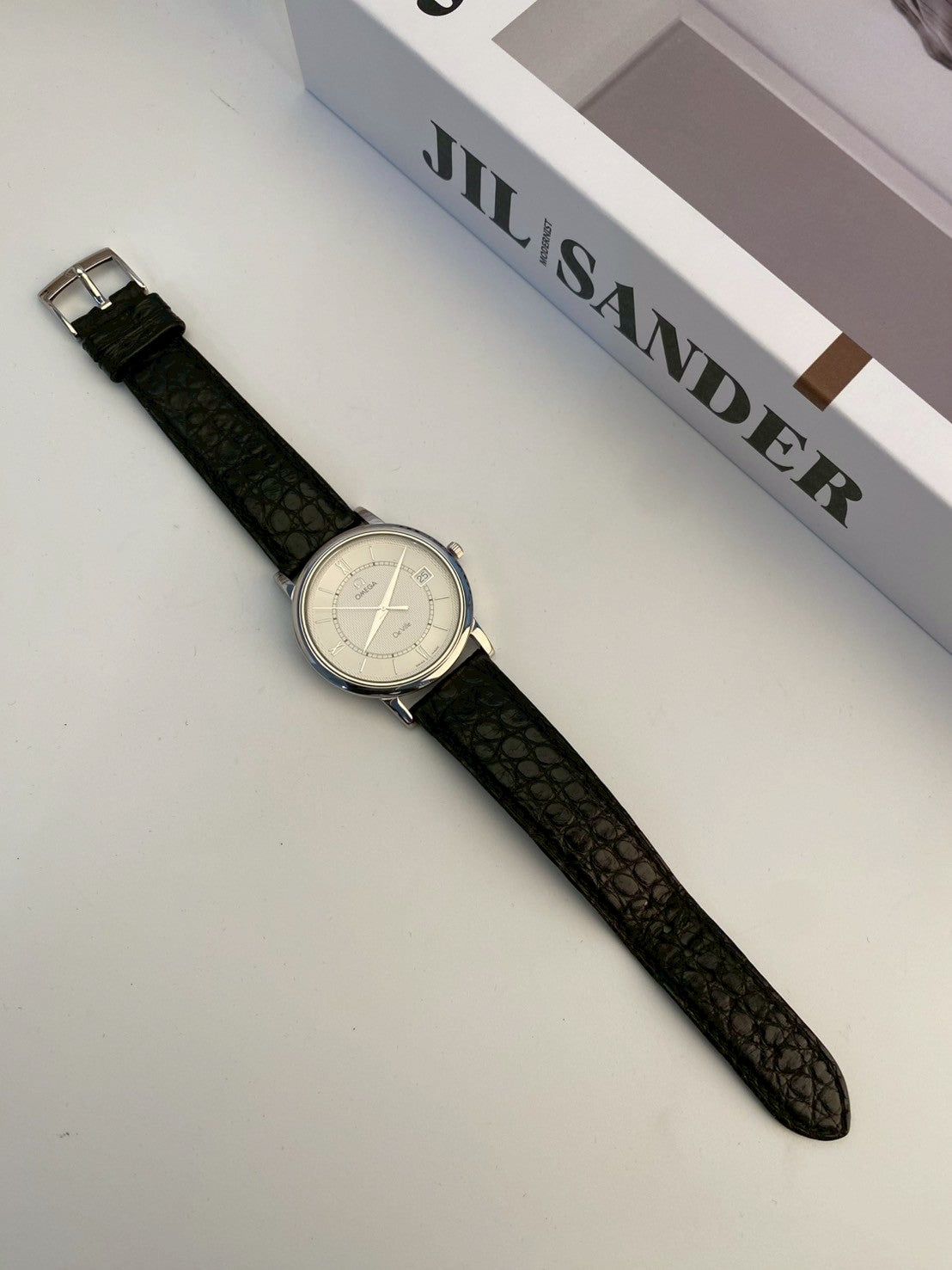 Omega deville date silver watch c.6480
