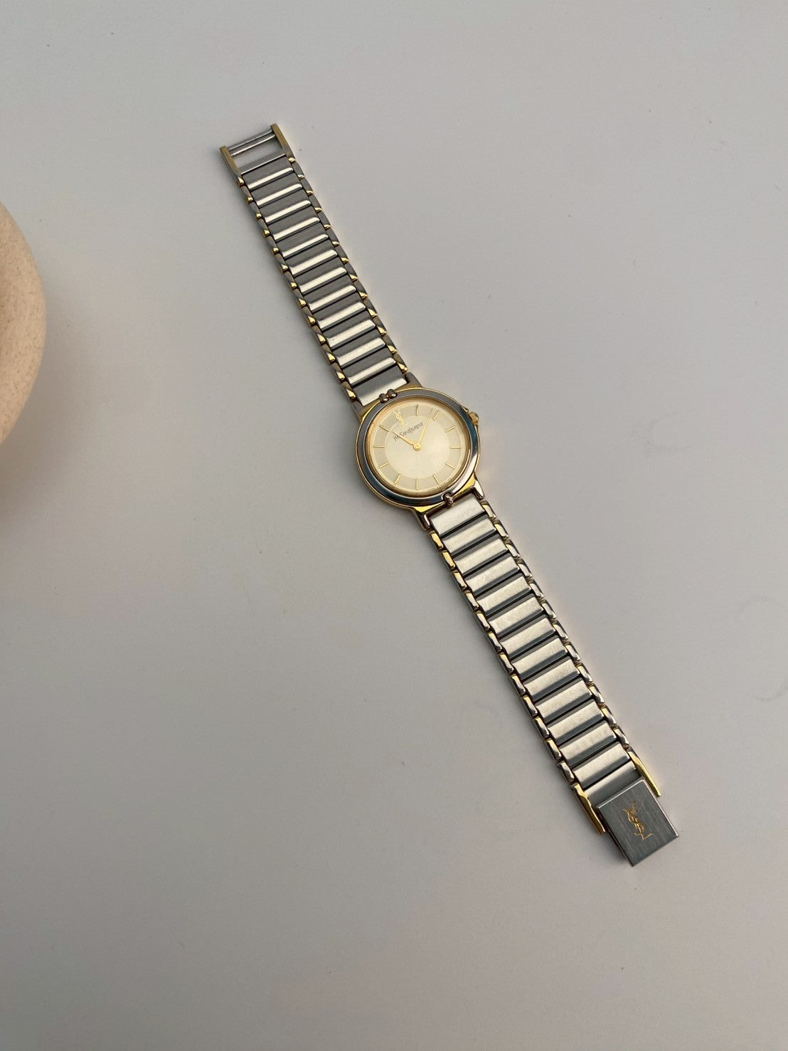Ysl cream dial twotone c.1306
