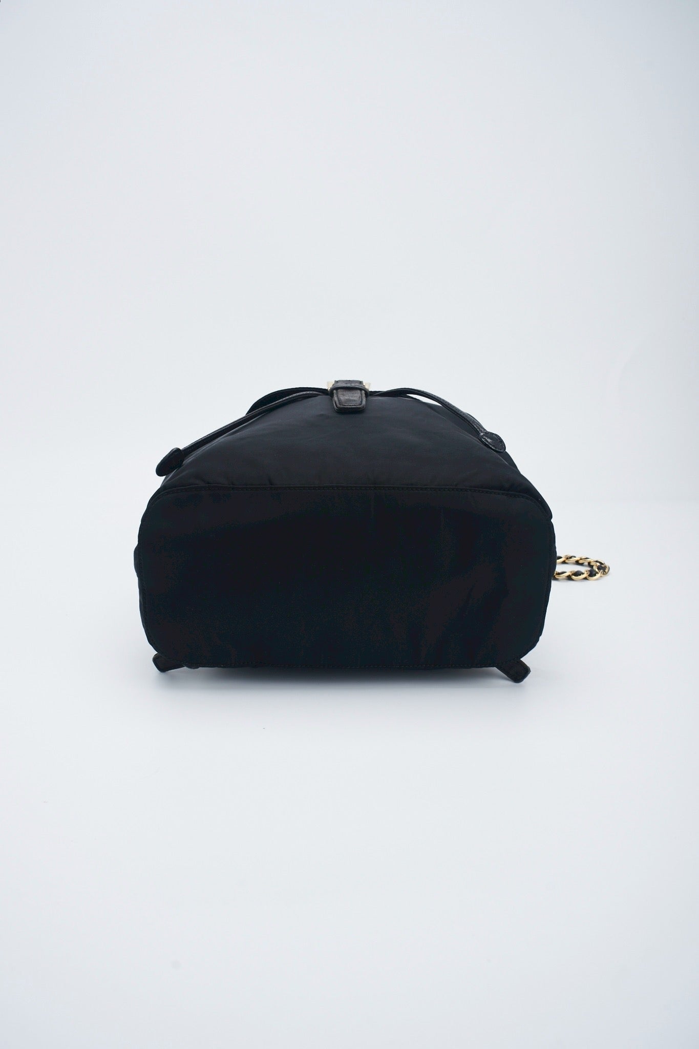 Prada nylon backpack chain bag