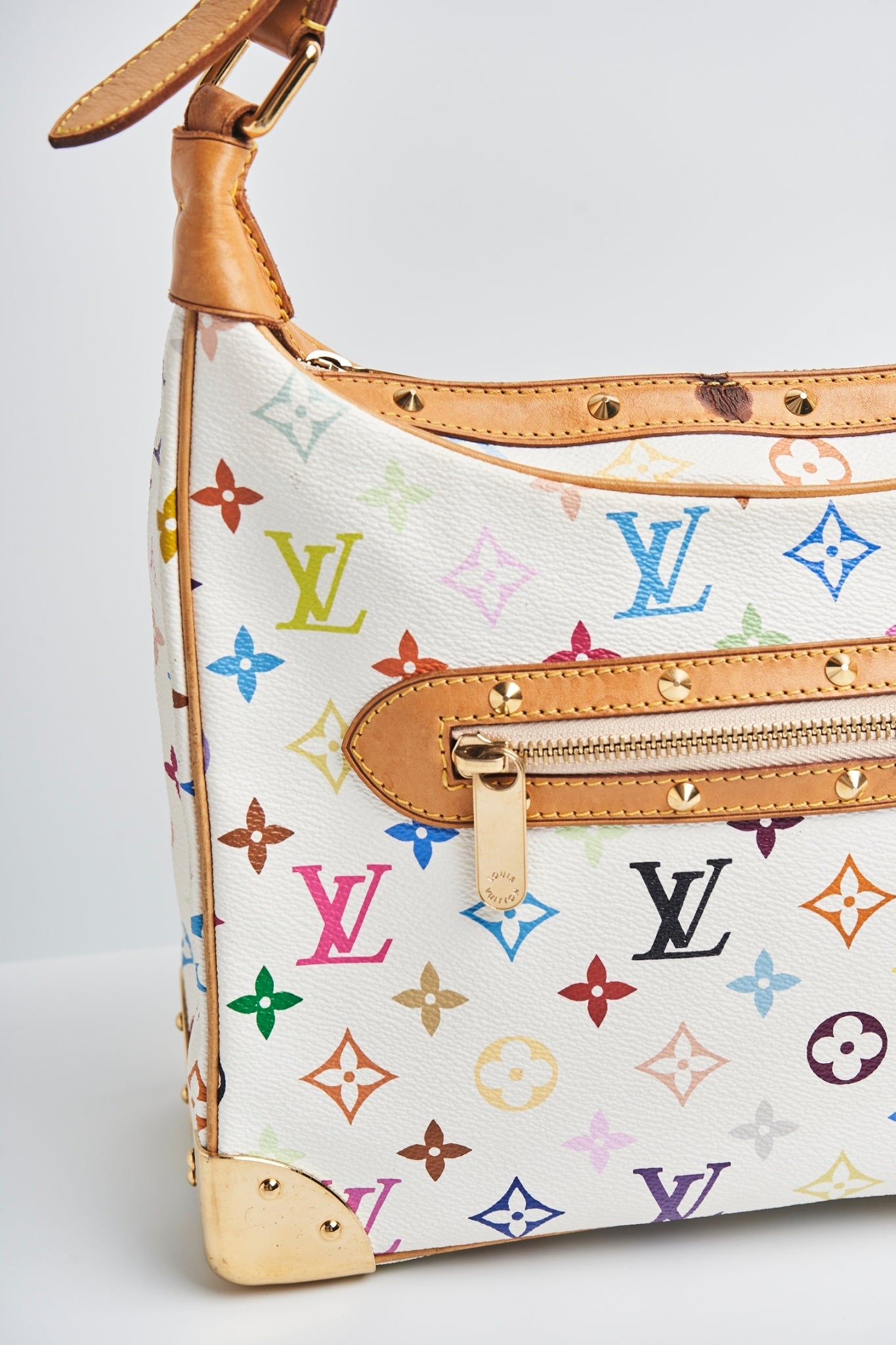 Louis vuitton multicolor boulogne white