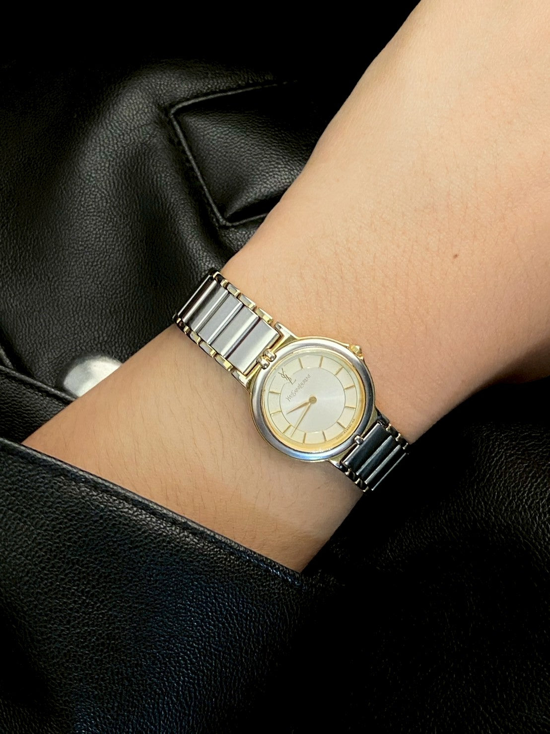 Ysl cream dial twotone c.1306