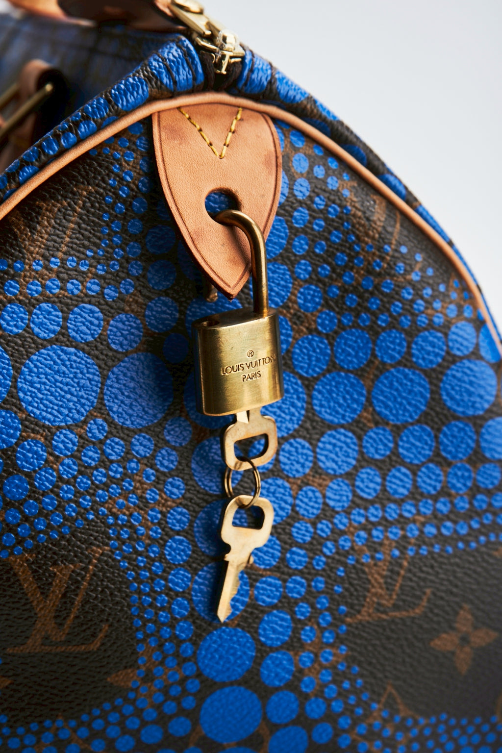 Louis Vuitton Yayoi Kusama speedy blue 30”