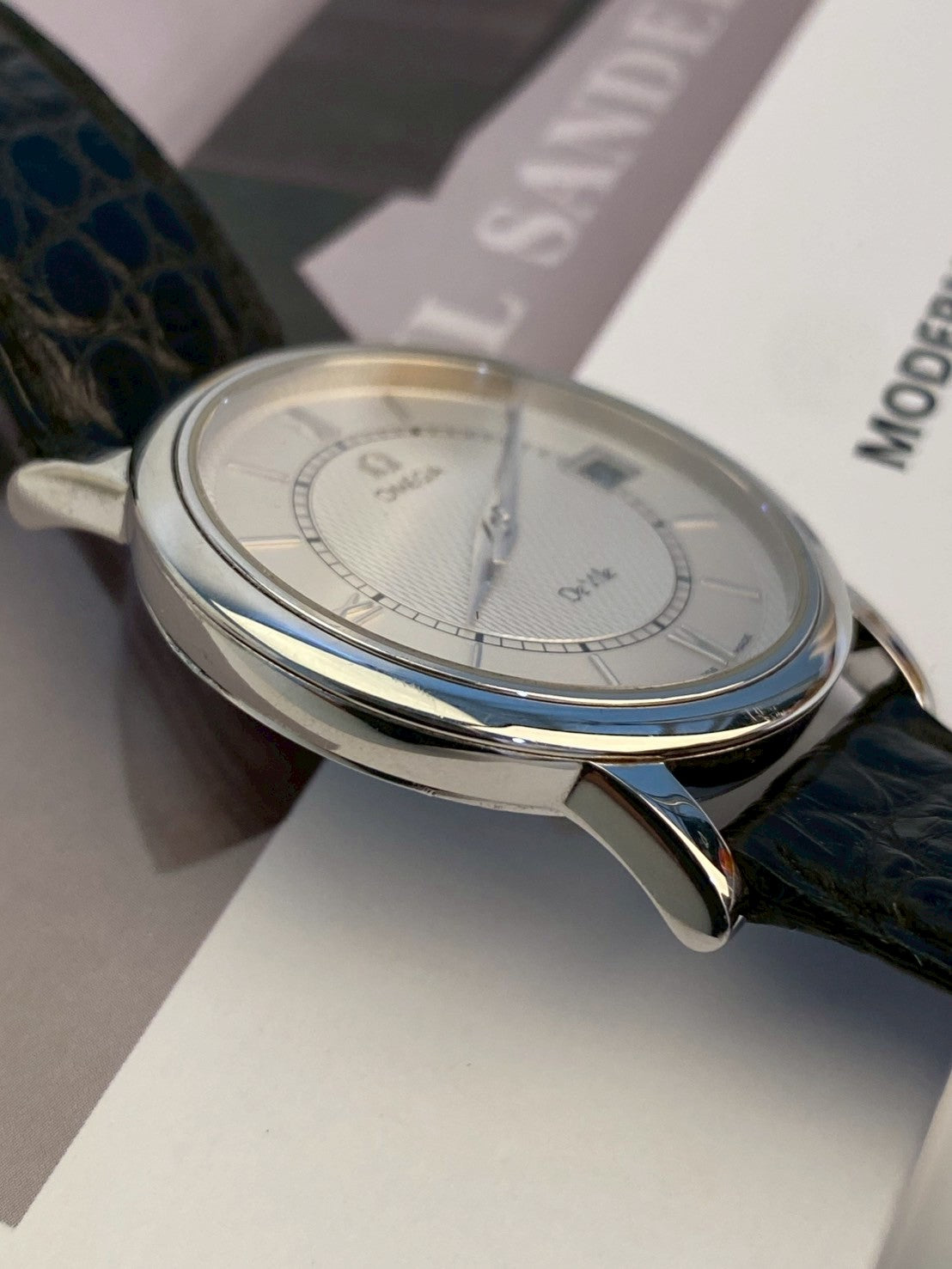 Omega deville date silver watch c.6480
