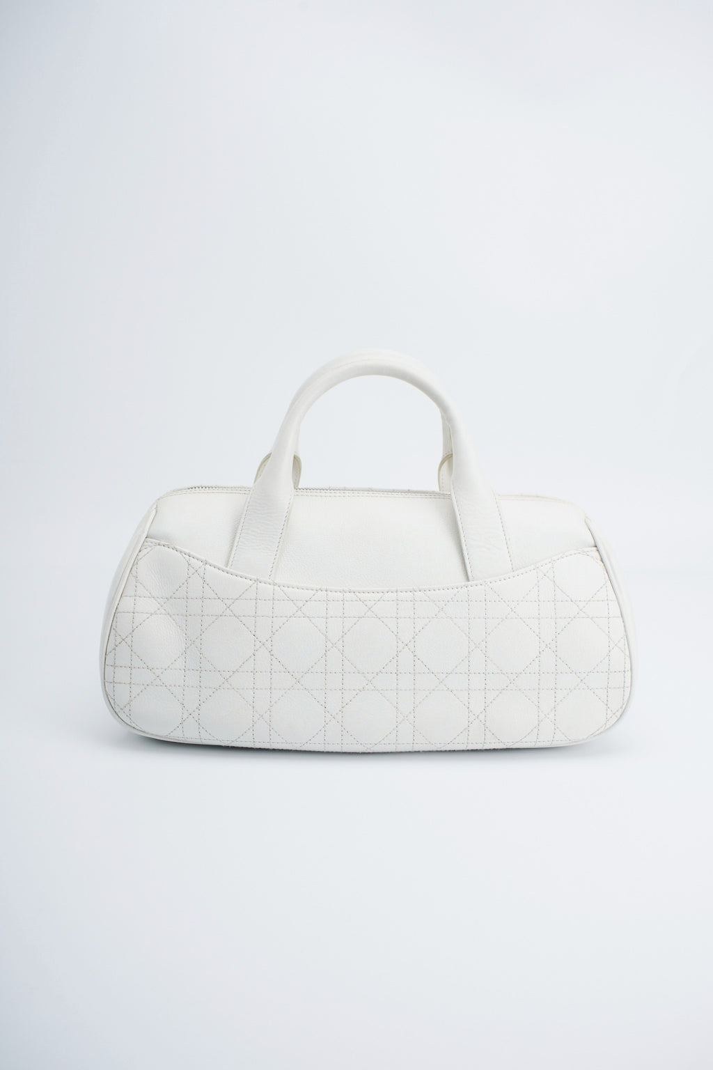 Dior logo white handbag