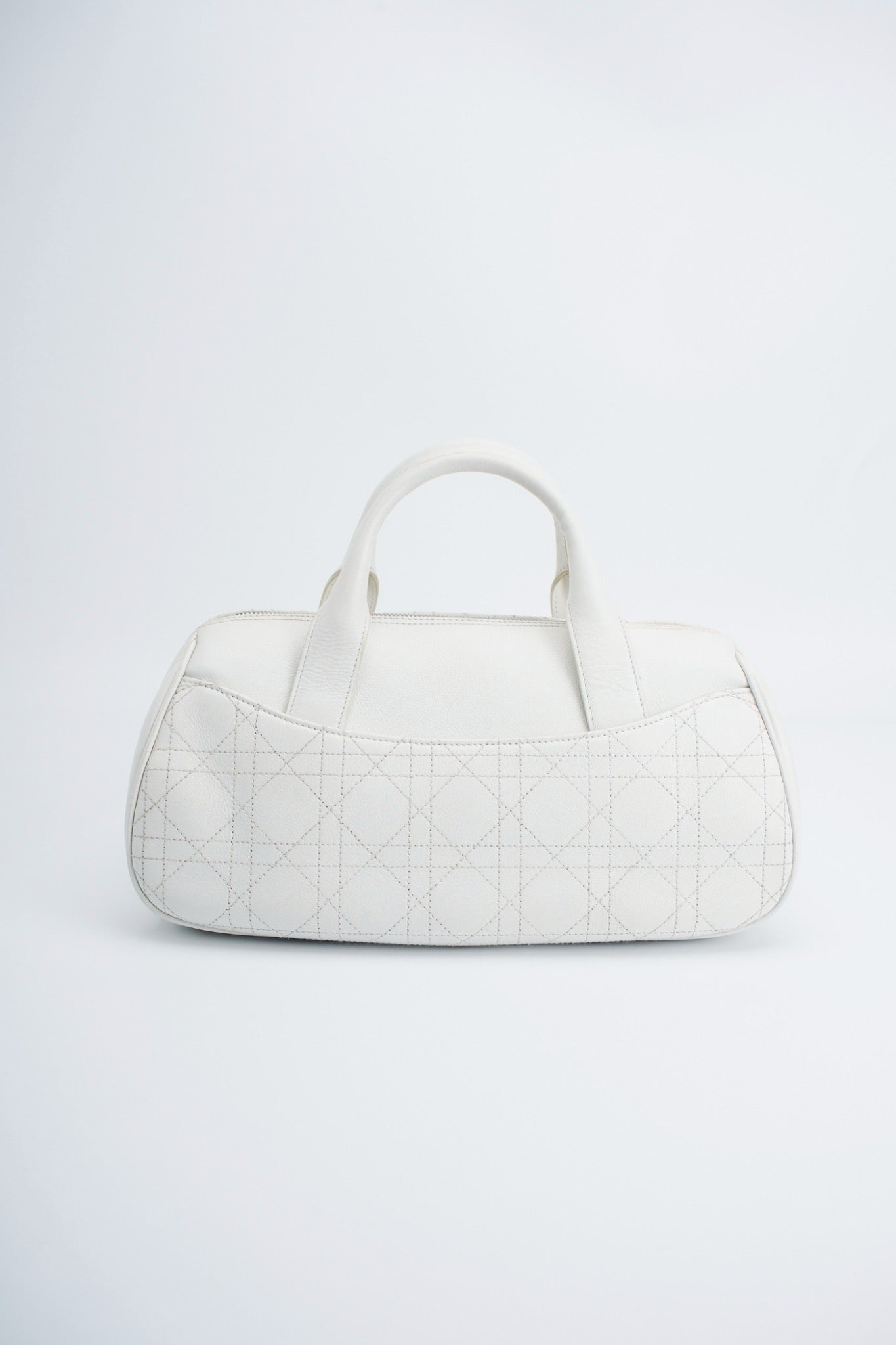 Dior logo white handbag