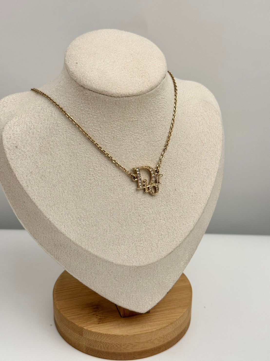 Dior crystal rosegold necklace