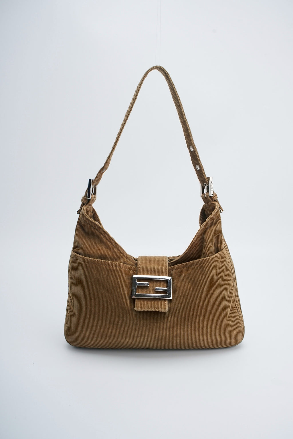 Fendi denim F shoulder
