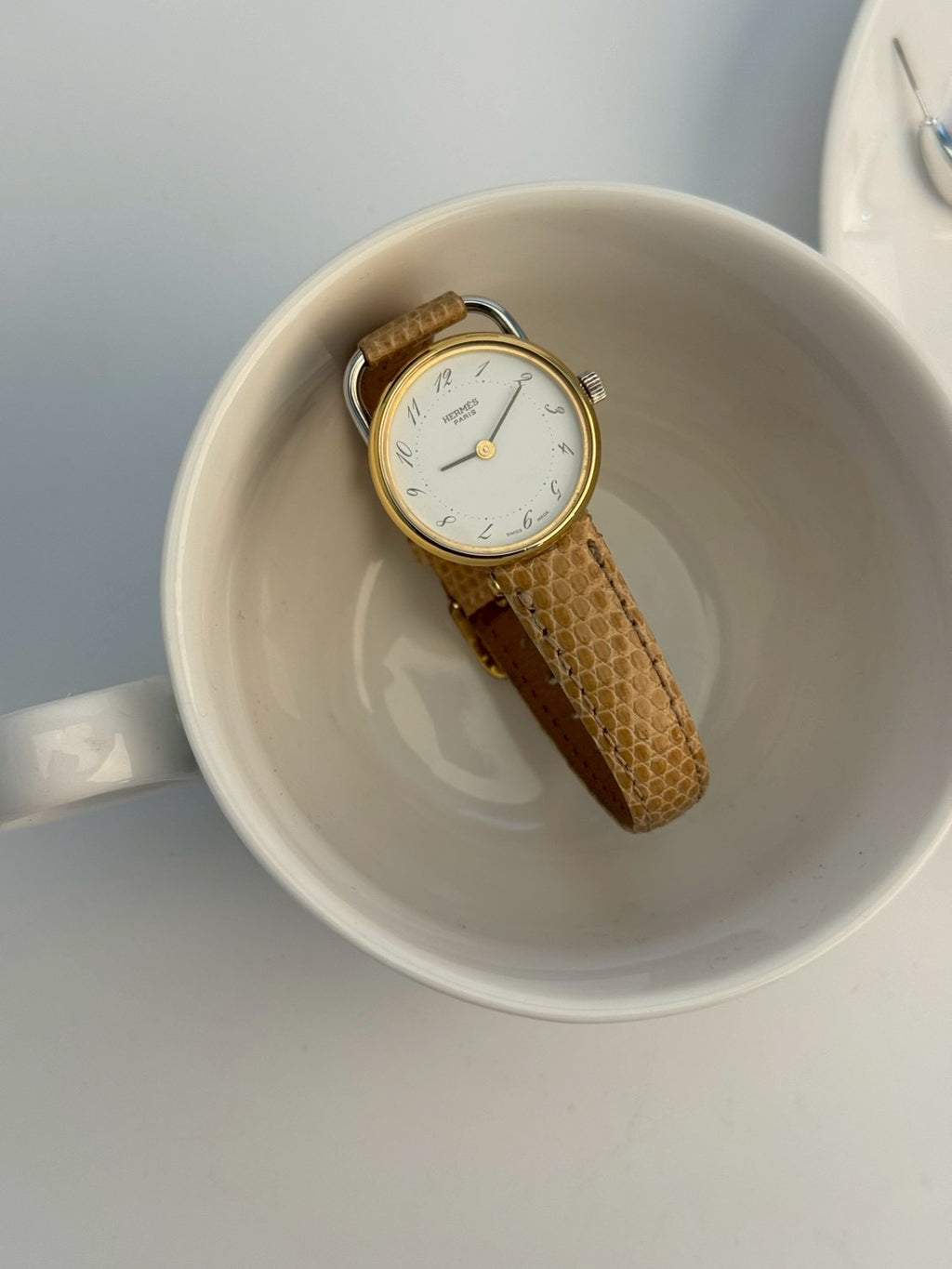 Hermes vintage twoton white c.7923