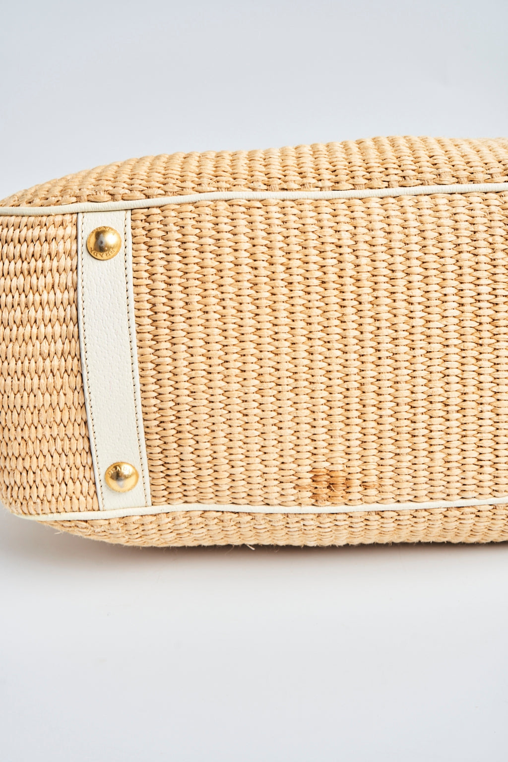 Prada raffia hand bag