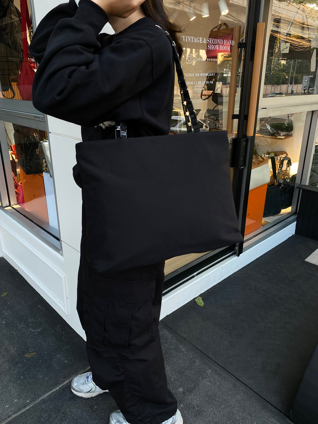 Ferragamo Fabric Chain Bag