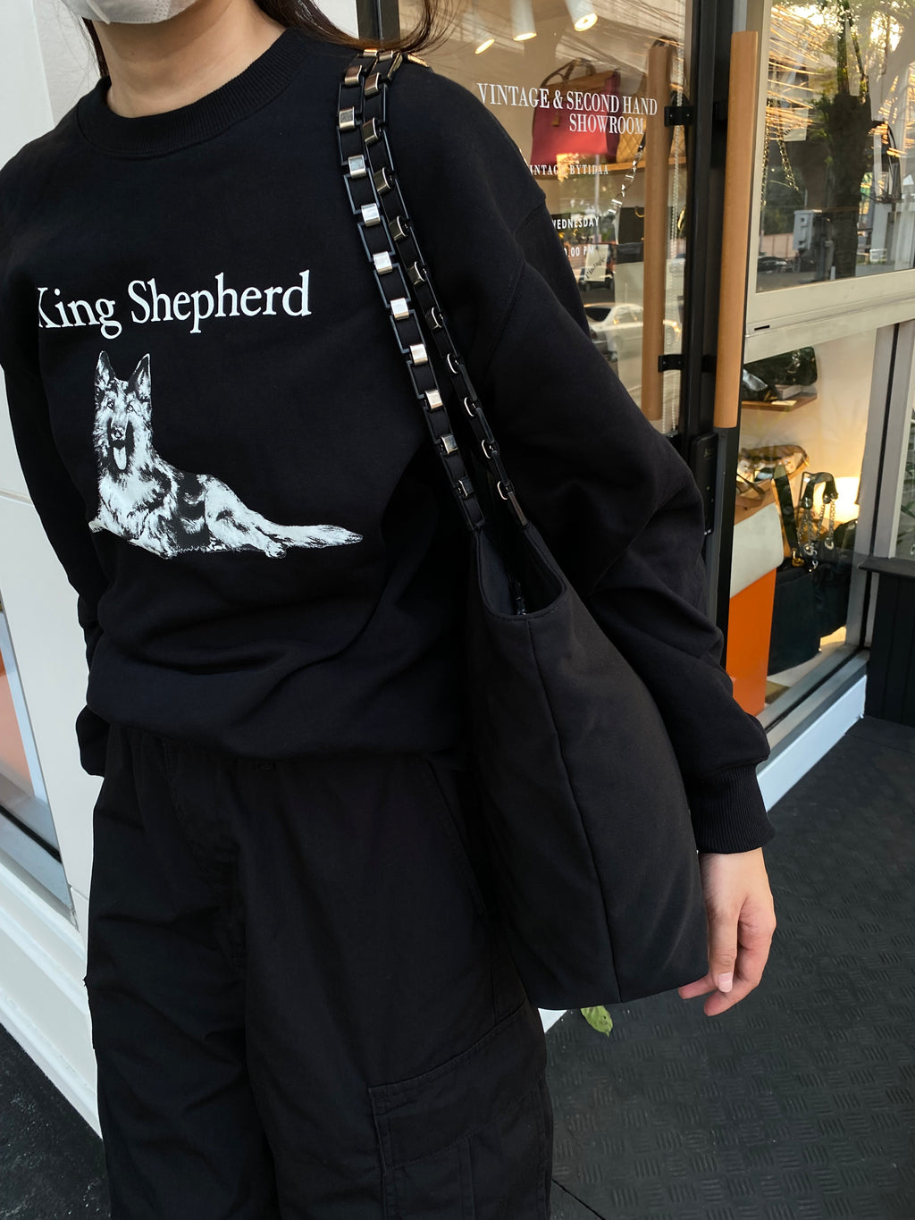 Ferragamo Fabric Chain Bag